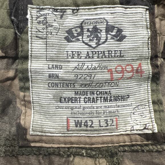 PG Camouflage Mens Cargo Pants Size 42x32 See Pics For Accurate Measurements - Picture 10 of 12